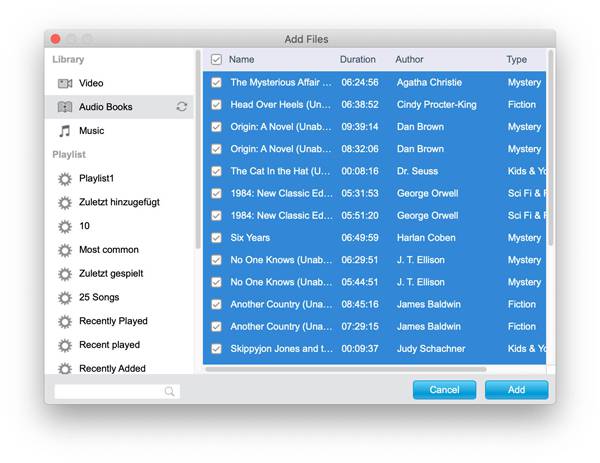 iTunes AudioBook Player