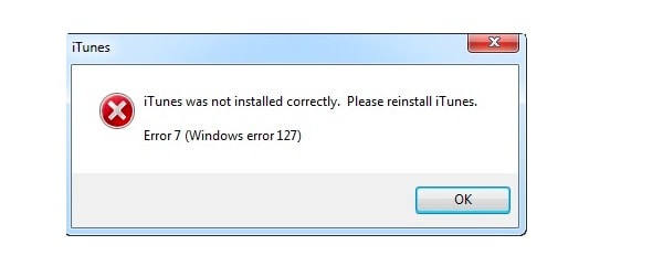 itunes install error 1603 windows 7