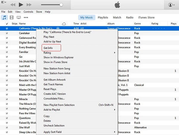 Itunes Get Info