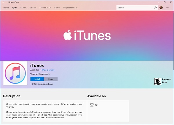 latest version of itunes for pc