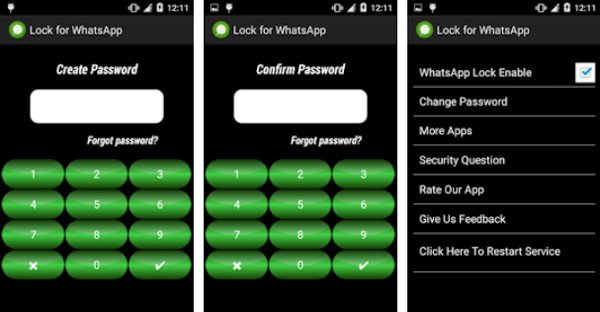 WhatsApp locker