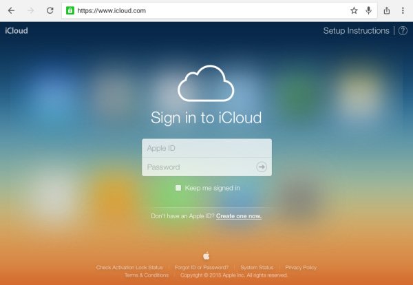 登录icloud