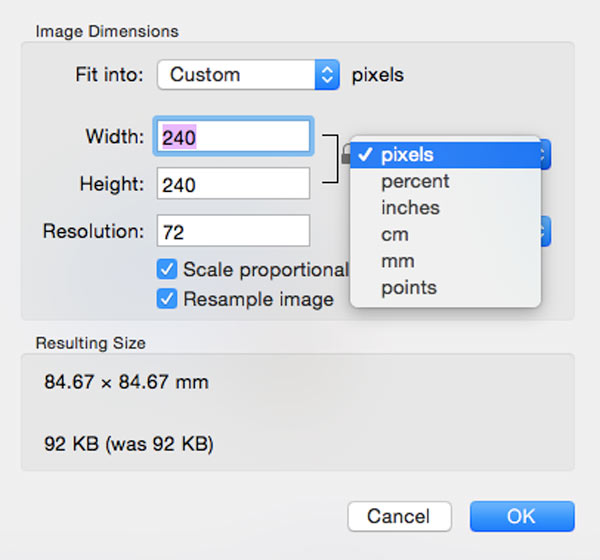 Mac Preview Resize Image