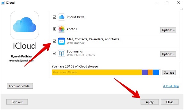 Как настроить почту icloud на windows 10