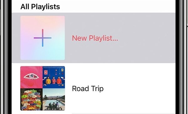 Make a playlist on apple music