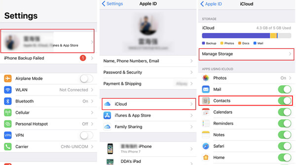 Manage iCloud Storage