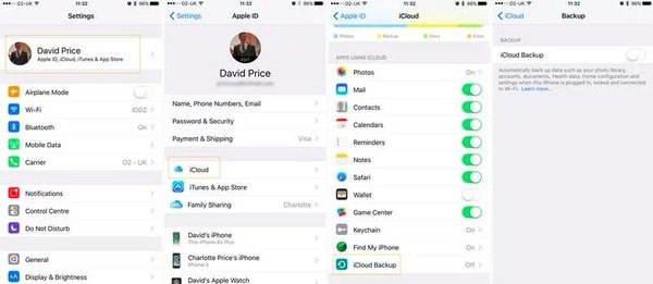 manual iphone backup