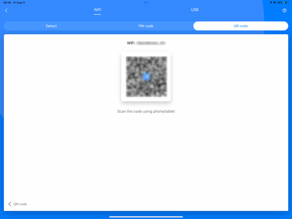 Mirror iPhone To iPad Through Apower QR Code