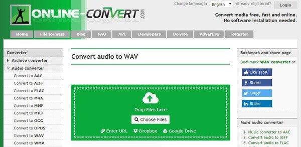 convert flac to wav online