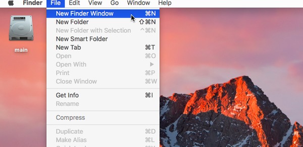 New Finder Window