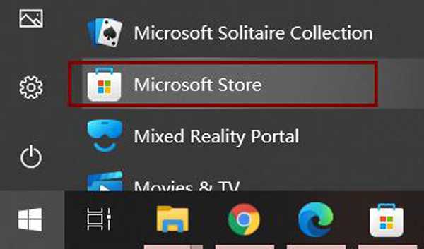 开启Microsoft Store