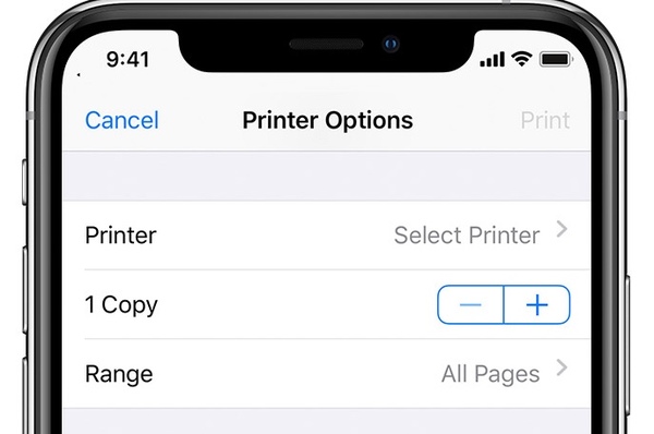 iOS 15 peut régler les paramètres d'impression des imprimantes AirPrint