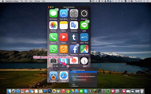 quicktime player screen recorder