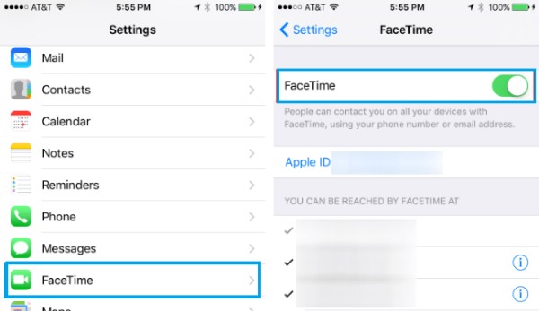 Reactivate Facetime Ending