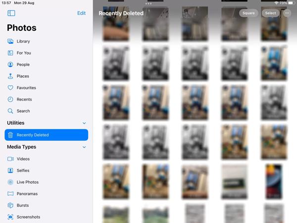 Recently Deleted Ipad Recover Deleted Photos From Ipad