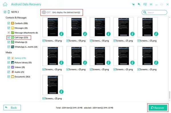 Recover Deleted Call Logs