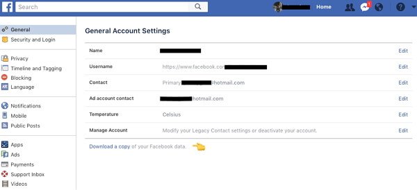 restore deleted photos from Facebook via Archive folder