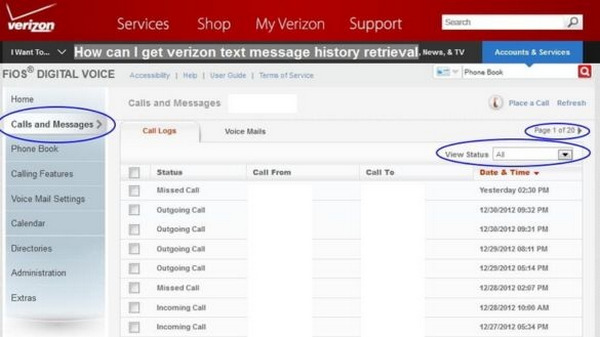 Recover Messages Web Verizon