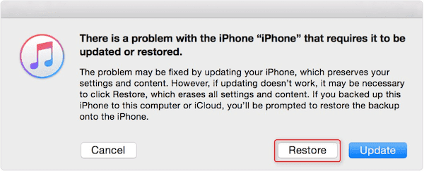 Restore iPhone