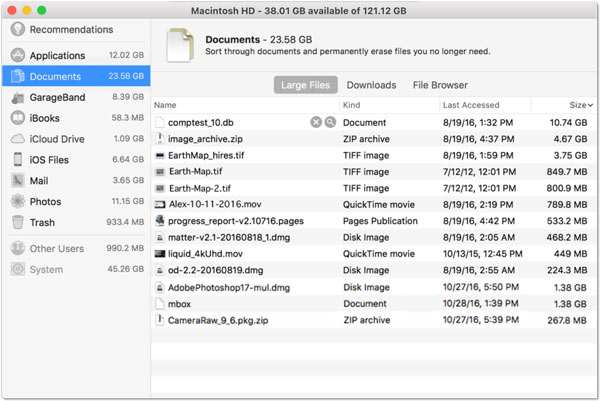 Reduce Clutter Remove Large Files from Mac