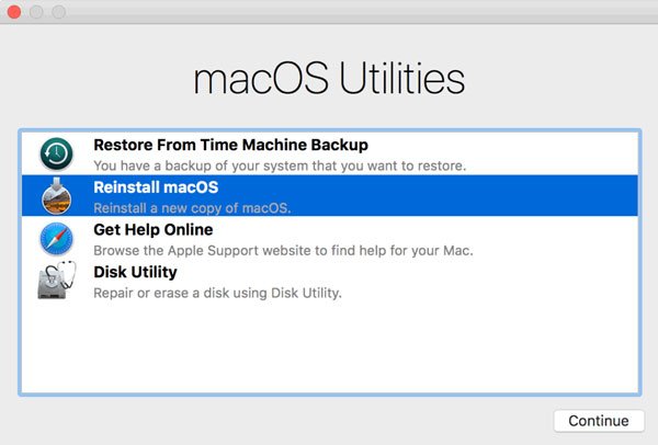 Reinstall macos