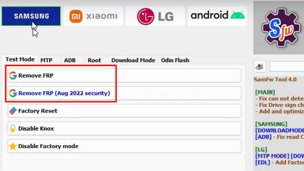 Remove Frp With Samfw