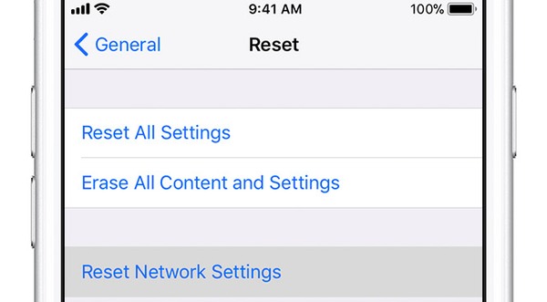 Reset iPhone Network Settings