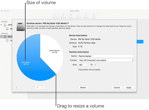 partition mac internal hard drive