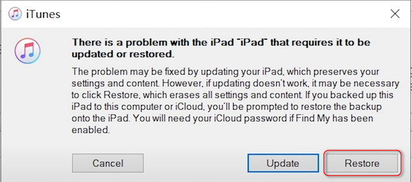恢复iPad iTunes