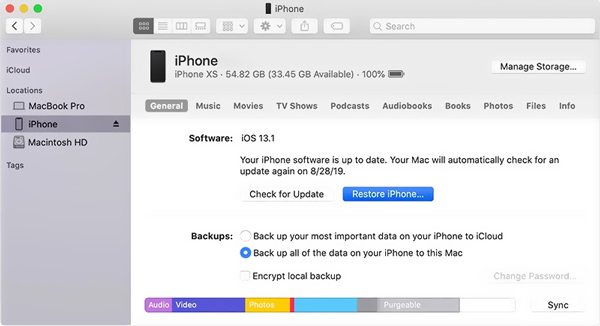 how to restore your iphone using itunes to reset the passcode