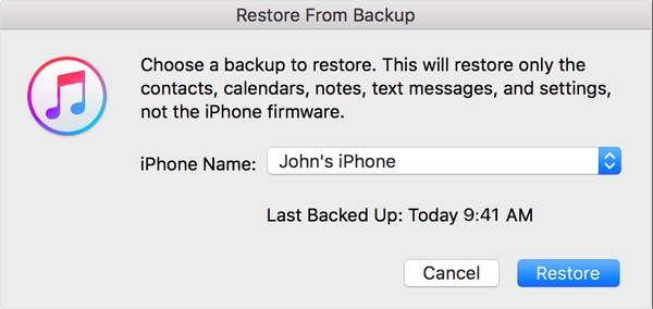 Restore an iPod