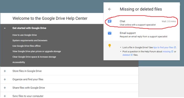 recover text backup from google drive online