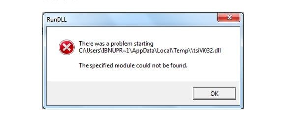 how to fix a run dll error