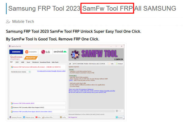 Samfw Frp In Mobiletech