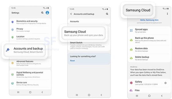 Samsung Cloud Samsung Photo Recovery