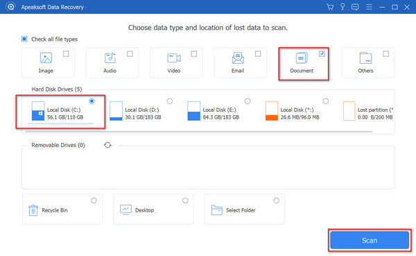 Scan Lost OneNote