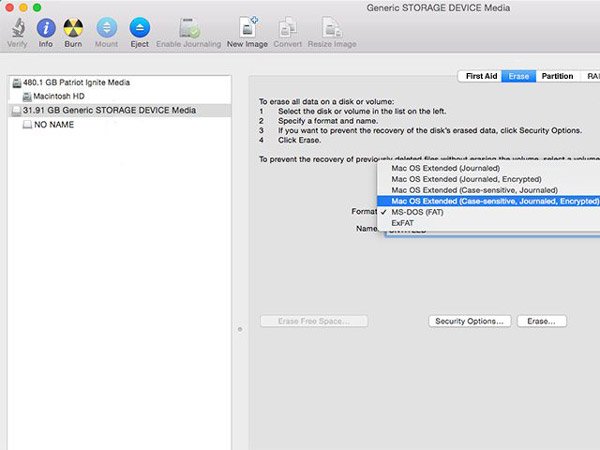 Format SD Card on Mac