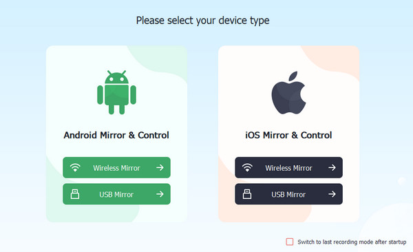 Select Mirroring Connection