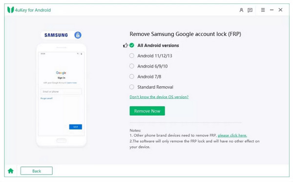 Select Samsung Android Os Version