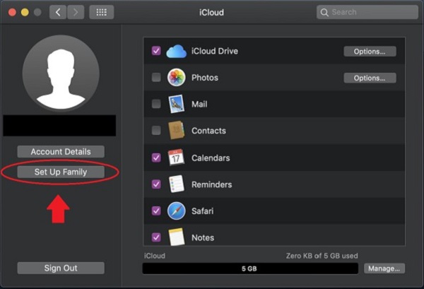 Семейная подписка icloud