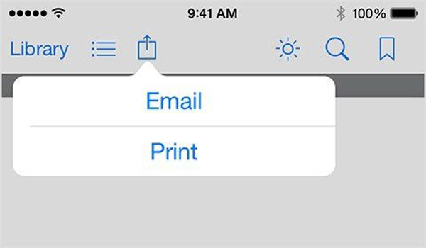 Copy iBooks through Email