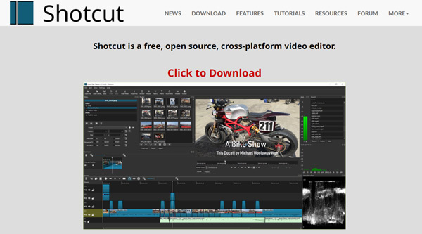 Shotcut MP4 Video Cutter Software Free Download