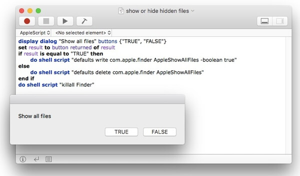 quick way to show hidden files in mac