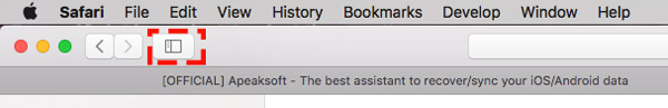 Show sidebar safari on mac