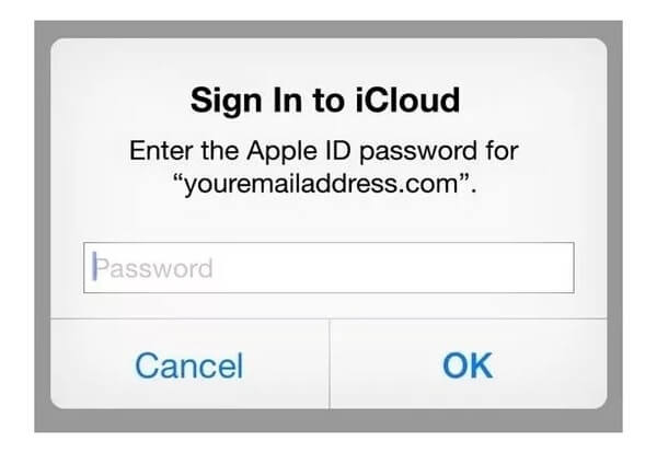 Sign into iCloud