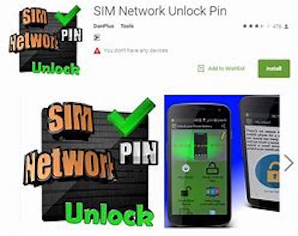 SIM Network Unlock Pin