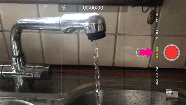 Slomo capture iPhone