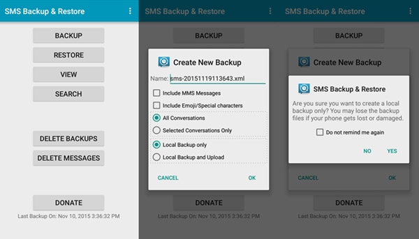 SMS Backup and Restore