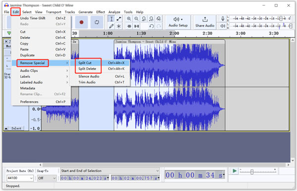 Split Audio In Audacity