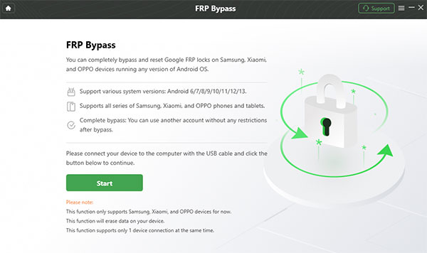 Start Button Droidkit Frp Bypass